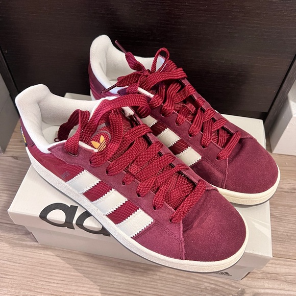 Adidas Campus 00s Men’s Adidas Sneakers - US Size 9, Brand New (Maroon/White) - Picture 4 of 8
